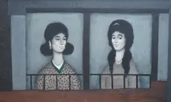 Le Due Sozelle by Mario Russo, oil on canvas, sold Oct 2022