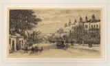 Cheyne Walk west of Beaufort Street by Walter William Burgess, etching, sold Oct 2022