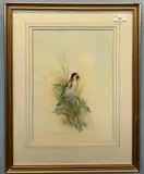 Bull Finch by Andrew Osborne, watercolour, sold Apr 2023