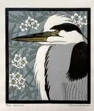 Harnser by Robert Gillmor, linocut, sold Apr 2023