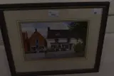 Street scene by George Sear, watercolour, sold Mar 2023