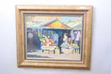 Norwich Market by Michael J. Sanders, oil on board, offered Mar 2023