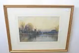 Norfolk Broads by J.R. Goodman, watercolour, sold Mar 2023