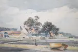 Burnham Overy Staithe by Charles Mayes Wigg, watercolour, sold Mar 2023