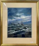 S.S. Faxfleet, 15 January 1941 by Michael Bensley, watercolour, offered Mar 2023