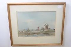 Three Mills, Runham by Arthur E. Davies, watercolour and ink, sold Mar 2023