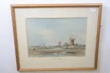 Three Mills, Runham by Arthur E. Davies, watercolour and ink, sold Mar 2023