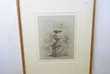 Urn at Castle Howard by Arthur E. Davies, pencil and watercolour, offered Mar 2023