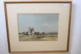 Orford Castle by Arthur E. Davies, watercolour and ink, sold Mar 2023