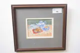 Tea Time Treat by Dianne Branscombe, watercolour, sold Mar 2023