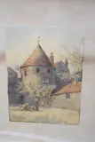 Pinnacle Tower, Great Yarmouth by Charles Harmony Harrison, watercolour, sold Mar 2023