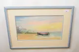 winching up a Sheringham crab boat by Michael Bensley, watercolour, offered Mar 2023