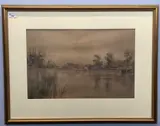 Horning by Stephen John Batchelder, watercolour, sold Mar 2023