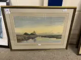 Boathouses at Hickling, Norfolk by William Ayrton, 1911, watercolour, sold Mar 2023