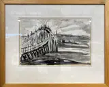 Hasler Bridge by Rosemary Rutherford, watercolour, sold Mar 2023