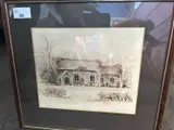 Derelict Church, Burlingham by Keith Maughan, watercolour and pencil, sold Mar 2023