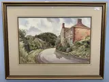 The Oaks and Church - Bale by George Sear, watercolour, sold Mar 2023