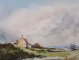 The Cottage Blackmore Vale by David Brackston, 2000, Oil on canvas, sold Mar 2023