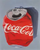 Coca Cola Can by Jan Merrick Horn, 2022, Oil on wooden panel, sold Mar 2023