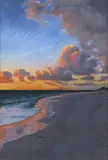 Seascape with Moon by Charles Summers, 2006, Oil on board, offered Mar 2023