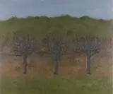 Sacred Grove by Peter Fox, 2020, Oil on canvas, titled and signed on label verso, dated, offered Mar 2023