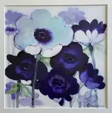 Flowers by Anna Blincoe, 2011, acrylic on canvas, sold Mar 2023