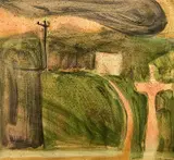 Connemara, 1986 by Luke Elwes, watercolour on paper, offered Mar 2023