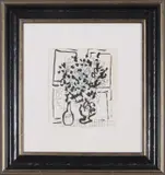 Black and Blue Bouquet by Marc Chagall, lithograph, offered Mar 2023