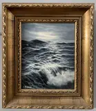 Distant Horizon by Jack Strickland, 1980, oil on board, sold Feb 2023