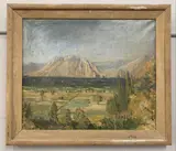 Coastal scene by Zanbelle C.Boyajian, oil on canvas, sold Feb 2023