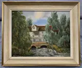 Syleham Mill, River Waveney by John Munnings, oil on board, sold Feb 2023