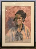 Kim by Robert Elwood Wilson, pastel, sold Feb 2023