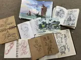 A colllection from the studio of Ronald Olley by Ronald Olley, pencil, sold Feb 2023