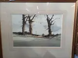 December Semaphore by Philip Gardner, watercolour, sold Feb 2023