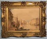 Grand Canal, Venice by Alicia M.Harris, watercolour, sold Feb 2023