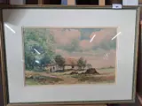 Parkmore Co Antrim by Rowland Henry Hill, 1937, watercolour, sold Feb 2023