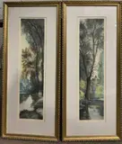 Soir' & 'Le Chateau by Alain Fare, print (other), sold Feb 2023