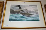 The ANLB Foresters ship rescue, chromolithograph, artist's proof by Michael Bensley, pencil, sold Jan 2023