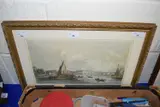 Waterloo Bridge from the west with a boat race by William Parrott, print (other), sold Jan 2023