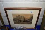 Gresham's School, Holt by Gertrude Ellen Hayes, etching, sold Jan 2023