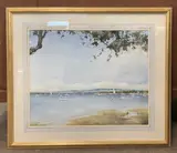 Chichester Harbour by George Gillman, 1989, watercolour, sold Jan 2023