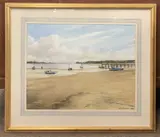 Chichester Harbour from the shore line by George Gillman, 1989, watercolour, sold Jan 2023