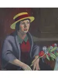The Flower Seller by Sidney F Homer, Oil on board, sold Jan 2023