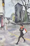 The Tangerine Wrap by Paul Rowland, 2020, acrylic on board, sold Jan 2023