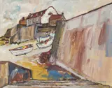 Sheringham by Brian Edwards, 2022, acrylic on canvas, sold Jan 2023