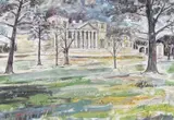 Holkham Hall by Brian Edwards, 2020, watercolour, offered Jan 2023