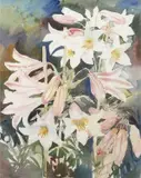 Floral design by Kay Ohsten, watercolour, sold Jan 2023