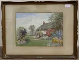At Slinfold Sussex by Henry Ashbourne, watercolour, sold Jan 2023