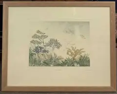 Bonsai Beach by Anna Pugh, etching, sold Jan 2023
