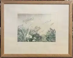 Dragonfly by Anna Pugh, etching, sold Jan 2023